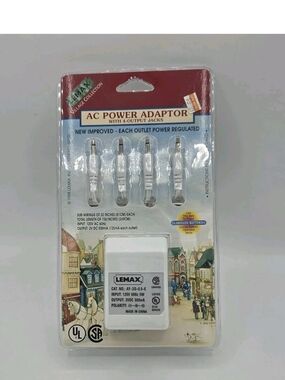 VTG Lemax Village Collection AC Power Adapter with 4 Output Jacks #54100 1998